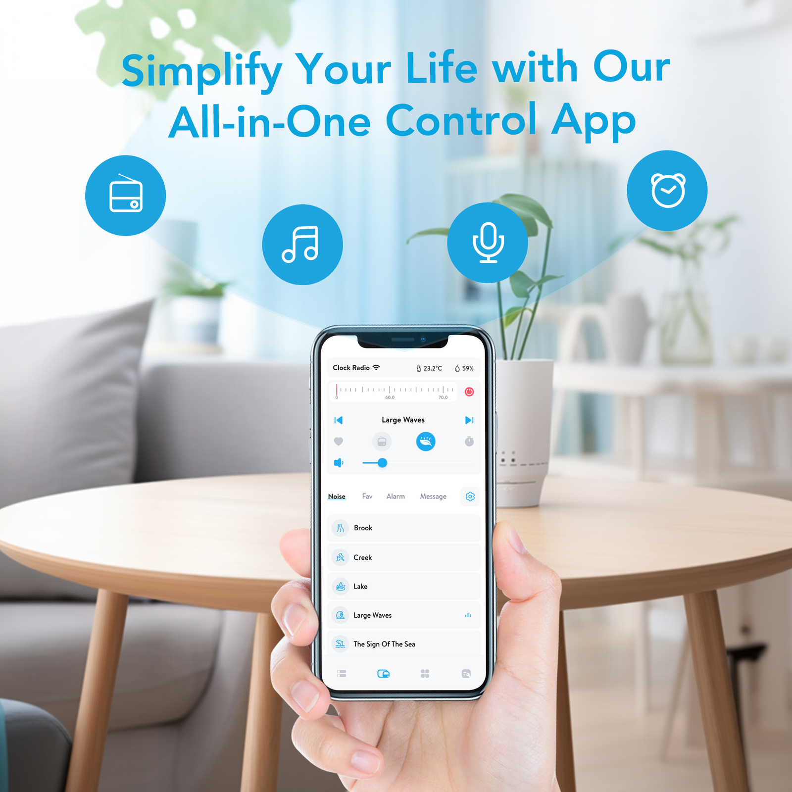 SmartCuckoo Wi-Fi Alarm Clock Radio - Voice Recording, Sleep Sounds, App Control, Auto-Dimmer, Multi-Alarms. Your Remote Management Solution for Family & Dependent Care SmartCuckoo Wi-Fi Alarm Clock Radio - Voice Recording, Sleep Sounds, App Control, Auto-Dimmer, Multi-Alarms. Your Remote Management Solution for Family & Dependent Care - Image 2