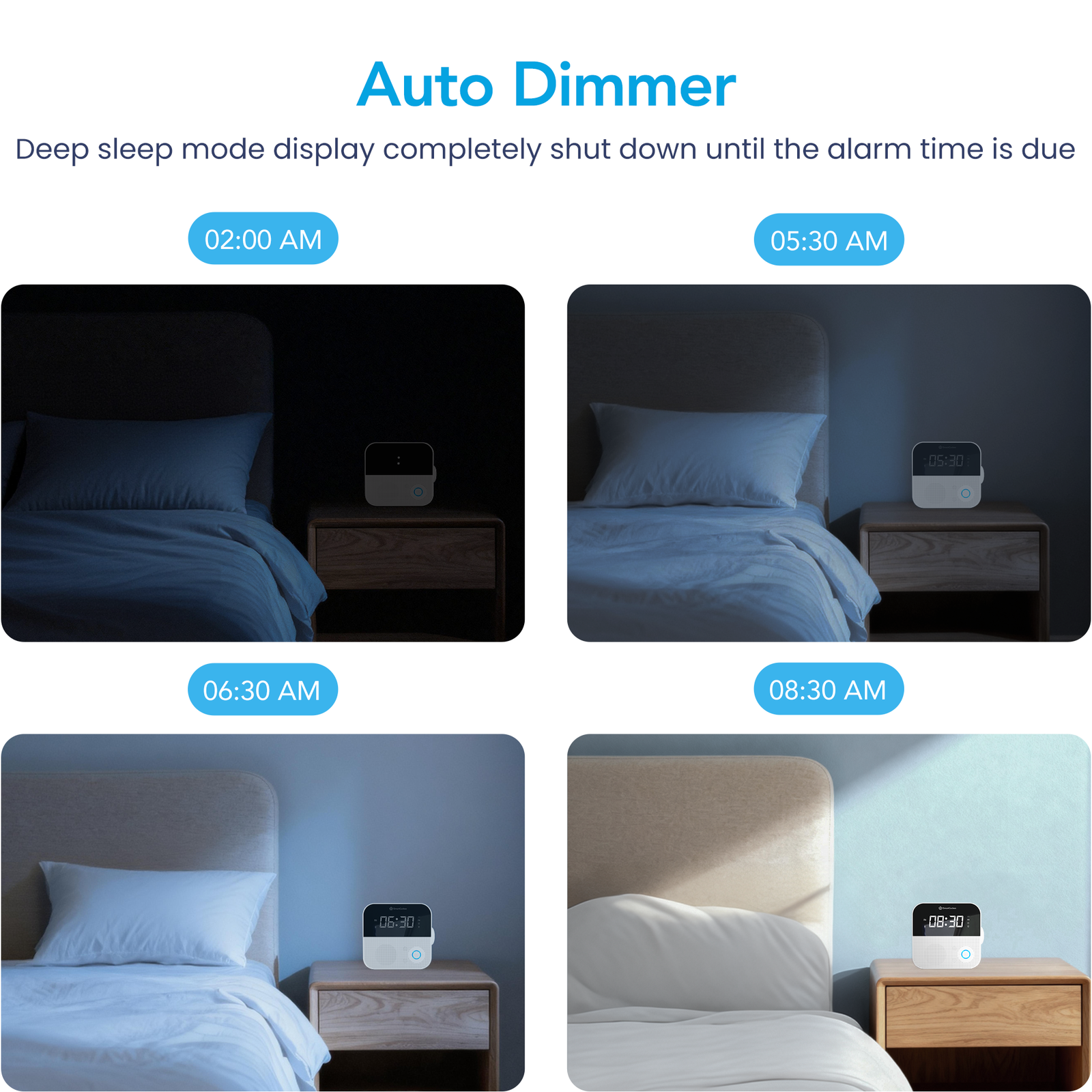 SmartCuckoo Wi-Fi Alarm Clock Radio - Voice Recording, Sleep Sounds, App Control, Auto-Dimmer, Multi-Alarms. Your Remote Management Solution for Family & Dependent Care SmartCuckoo Wi-Fi Alarm Clock Radio - Voice Recording, Sleep Sounds, App Control, Auto-Dimmer, Multi-Alarms. Your Remote Management Solution for Family & Dependent Care - Image 7