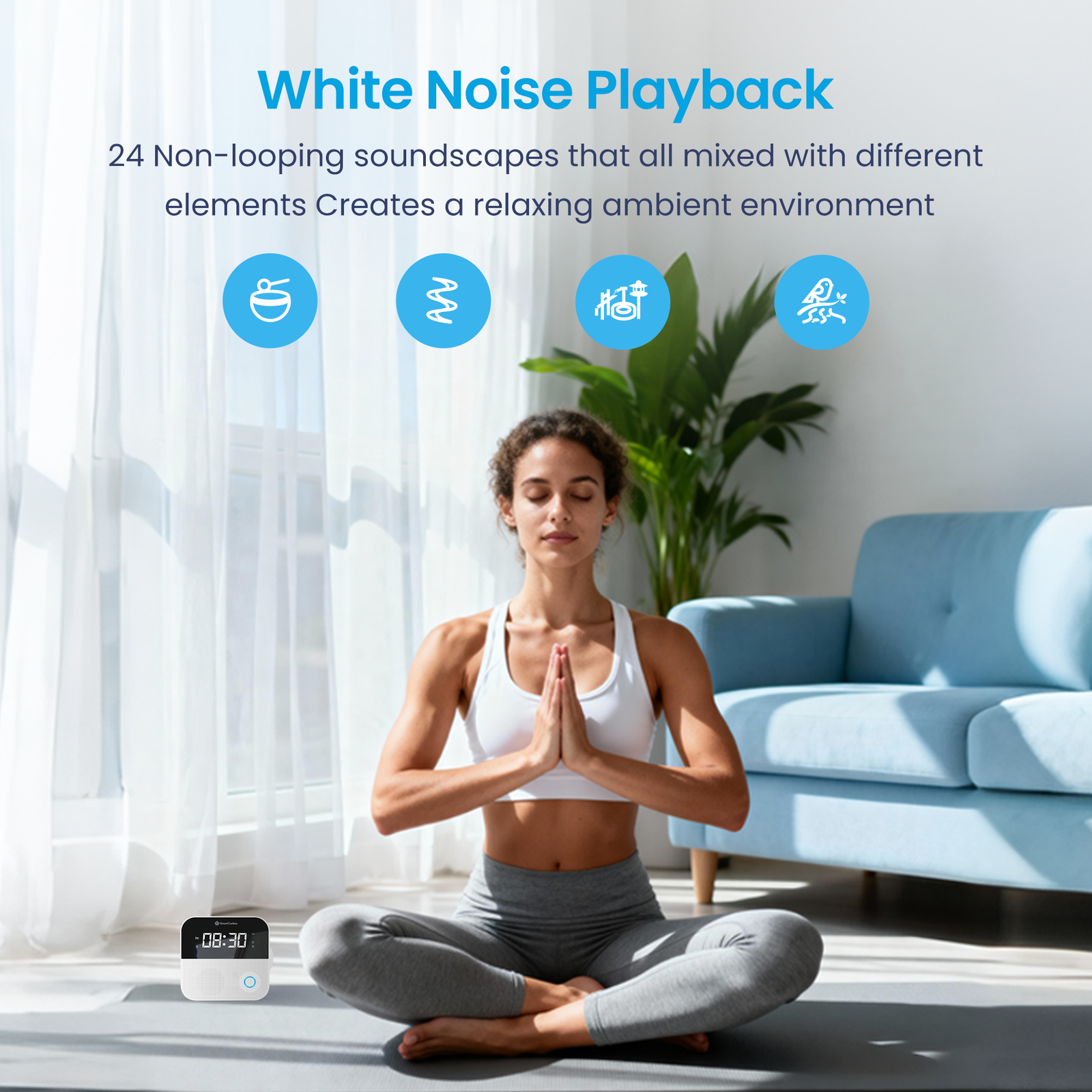 SmartCuckoo Wi-Fi Alarm Clock Radio - Voice Recording, Sleep Sounds, App Control, Auto-Dimmer, Multi-Alarms. Your Remote Management Solution for Family & Dependent Care SmartCuckoo Wi-Fi Alarm Clock Radio - Voice Recording, Sleep Sounds, App Control, Auto-Dimmer, Multi-Alarms. Your Remote Management Solution for Family & Dependent Care - Image 3