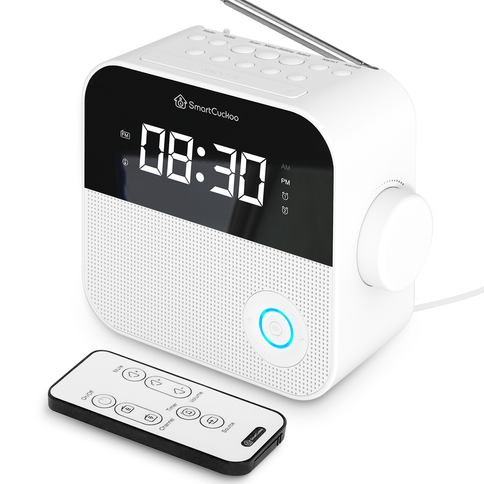 SmartCuckoo Wi-Fi Alarm Clock Radio - Voice Recording, Sleep Sounds, App Control, Auto-Dimmer, Multi-Alarms. Your Remote Management Solution for Family & Dependent Care SmartCuckoo Wi-Fi Alarm Clock Radio - Voice Recording, Sleep Sounds, App Control, Auto-Dimmer, Multi-Alarms. Your Remote Management Solution for Family & Dependent Care